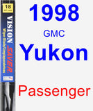 Passenger Wiper Blade for 1998 GMC Yukon - Vision Saver