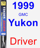 Driver Wiper Blade for 1999 GMC Yukon - Vision Saver