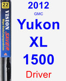 Driver Wiper Blade for 2012 GMC Yukon XL 1500 - Vision Saver