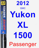 Passenger Wiper Blade for 2012 GMC Yukon XL 1500 - Vision Saver