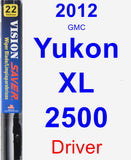 Driver Wiper Blade for 2012 GMC Yukon XL 2500 - Vision Saver