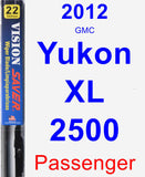 Passenger Wiper Blade for 2012 GMC Yukon XL 2500 - Vision Saver