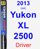 Driver Wiper Blade for 2013 GMC Yukon XL 2500 - Vision Saver