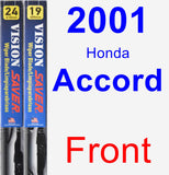 Front Wiper Blade Pack for 2001 Honda Accord - Vision Saver