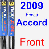 Front Wiper Blade Pack for 2009 Honda Accord - Vision Saver