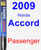 Passenger Wiper Blade for 2009 Honda Accord - Vision Saver