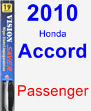 Passenger Wiper Blade for 2010 Honda Accord - Vision Saver