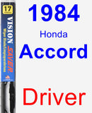 Driver Wiper Blade for 1984 Honda Accord - Vision Saver