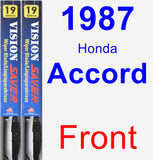 Front Wiper Blade Pack for 1987 Honda Accord - Vision Saver