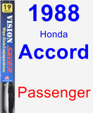 Passenger Wiper Blade for 1988 Honda Accord - Vision Saver