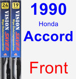 Front Wiper Blade Pack for 1990 Honda Accord - Vision Saver