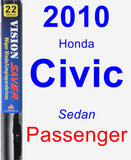 Passenger Wiper Blade for 2010 Honda Civic - Vision Saver