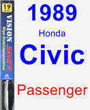 Passenger Wiper Blade for 1989 Honda Civic - Vision Saver