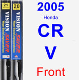 Front Wiper Blade Pack for 2005 Honda CR-V - Vision Saver