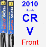 Front Wiper Blade Pack for 2010 Honda CR-V - Vision Saver