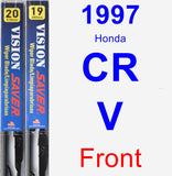 Front Wiper Blade Pack for 1997 Honda CR-V - Vision Saver