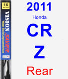 Rear Wiper Blade for 2011 Honda CR-Z - Vision Saver