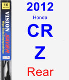 Rear Wiper Blade for 2012 Honda CR-Z - Vision Saver