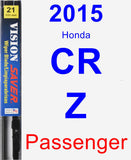 Passenger Wiper Blade for 2015 Honda CR-Z - Vision Saver