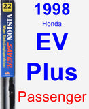 Passenger Wiper Blade for 1998 Honda EV Plus - Vision Saver