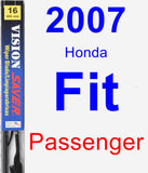 Passenger Wiper Blade for 2007 Honda Fit - Vision Saver