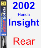 Rear Wiper Blade for 2002 Honda Insight - Vision Saver