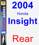 Rear Wiper Blade for 2004 Honda Insight - Vision Saver