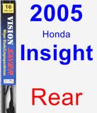 Rear Wiper Blade for 2005 Honda Insight - Vision Saver