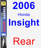 Rear Wiper Blade for 2006 Honda Insight - Vision Saver