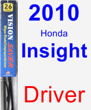 Driver Wiper Blade for 2010 Honda Insight - Vision Saver