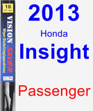 Passenger Wiper Blade for 2013 Honda Insight - Vision Saver