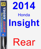 Rear Wiper Blade for 2014 Honda Insight - Vision Saver