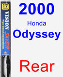 Rear Wiper Blade for 2000 Honda Odyssey - Vision Saver