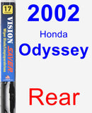 Rear Wiper Blade for 2002 Honda Odyssey - Vision Saver