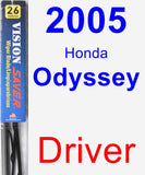 Driver Wiper Blade for 2005 Honda Odyssey - Vision Saver