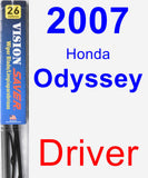 Driver Wiper Blade for 2007 Honda Odyssey - Vision Saver