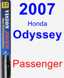 Passenger Wiper Blade for 2007 Honda Odyssey - Vision Saver