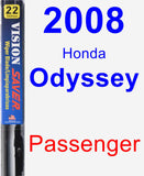 Passenger Wiper Blade for 2008 Honda Odyssey - Vision Saver