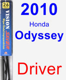 Driver Wiper Blade for 2010 Honda Odyssey - Vision Saver