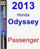Passenger Wiper Blade for 2013 Honda Odyssey - Vision Saver