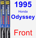 Front Wiper Blade Pack for 1995 Honda Odyssey - Vision Saver