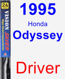 Driver Wiper Blade for 1995 Honda Odyssey - Vision Saver