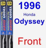 Front Wiper Blade Pack for 1996 Honda Odyssey - Vision Saver