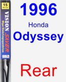Rear Wiper Blade for 1996 Honda Odyssey - Vision Saver