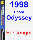 Passenger Wiper Blade for 1998 Honda Odyssey - Vision Saver