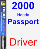 Driver Wiper Blade for 2000 Honda Passport - Vision Saver