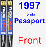 Front Wiper Blade Pack for 1997 Honda Passport - Vision Saver