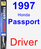 Driver Wiper Blade for 1997 Honda Passport - Vision Saver