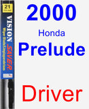 Driver Wiper Blade for 2000 Honda Prelude - Vision Saver