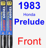 Front Wiper Blade Pack for 1983 Honda Prelude - Vision Saver